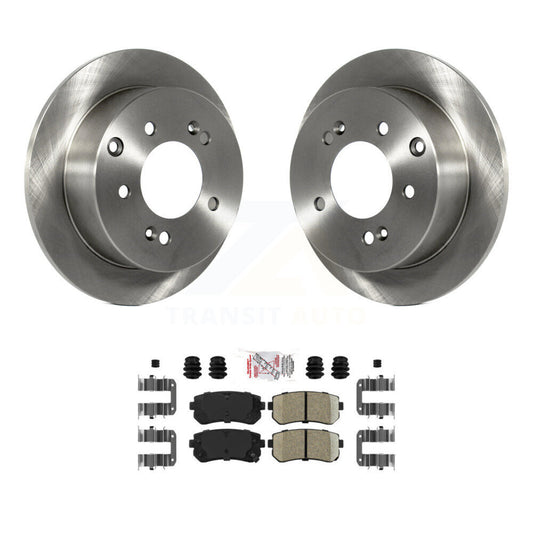 Disc Brake Rotors And Ceramic Pads Rear Kit For Kia Forte Koup Forte5