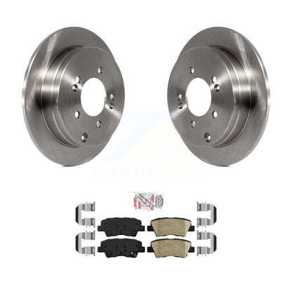 Disc Brake Rotors And Ceramic Pads Rear Kit For 2007-2009 Kia Amanti