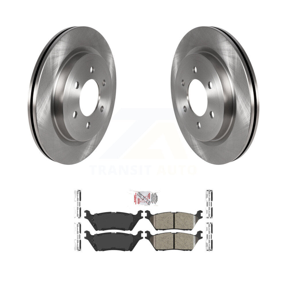 Brake Rotor And Ceramic Pad Rear Kit For Ford F-150 Expedition Lincoln Navigator