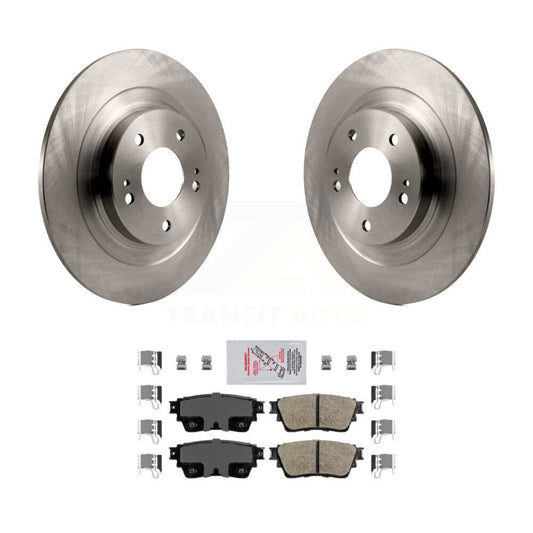 Brake Rotor And Ceramic Pad Rear Kit For Mitsubishi Outlander Eclipse Cross PHEV