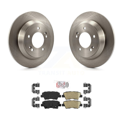 Disc Brake Rotors And Ceramic Pads Rear Kit For Kia Rondo