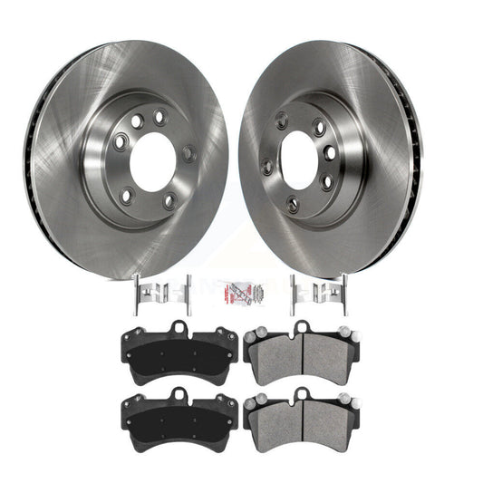 Brake Rotor & Semi-Metallic Pad Front Kit For Audi Q7 Porsche Cayenne Volkswagen