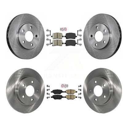 Ceramic Pad And Brake Rotor Front Rear Kit For Chevrolet Malibu Drum rear brakes