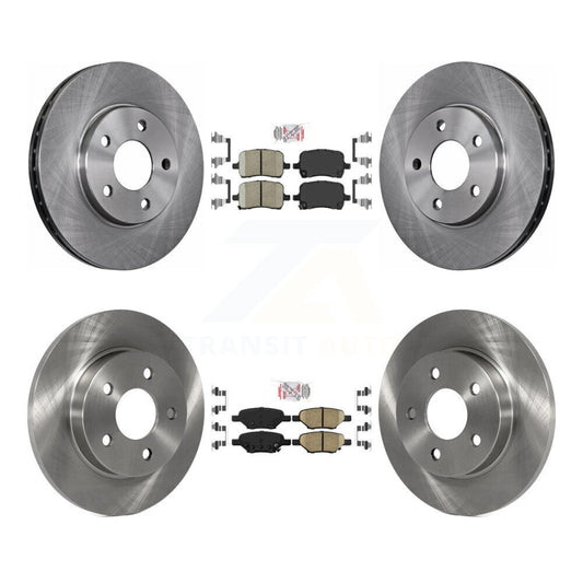 Ceramic Pad And Brake Rotor Front Rear Kit For Chevrolet Malibu Drum rear brakes