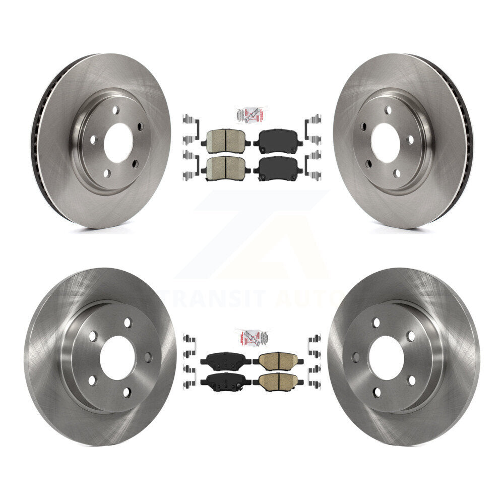 Ceramic Pad Brake Rotor Front Rear Kit For Chevrolet Pontiac Cobalt G5 Saturn G6