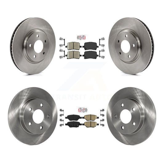 Ceramic Pad Brake Rotor Front Rear Kit For Chevrolet Pontiac Cobalt G5 Saturn G6