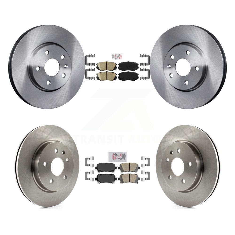 Ceramic Pad Disc Brake Rotors Front Rear Kit For Chevrolet Malibu Buick LaCrosse