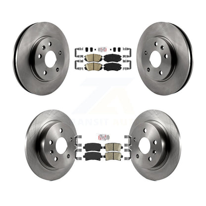 Ceramic Pads And Disc Brake Rotors Front Rear Kit For Chevrolet Malibu Limited