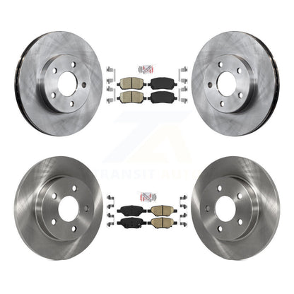 Ceramic Pads And Disc Brake Rotors Front Rear Kit For Pontiac G5