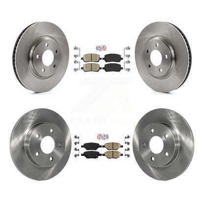 Ceramic Pad Disc Brake Rotor Front Rear Kit For Pontiac G5 With Brakes