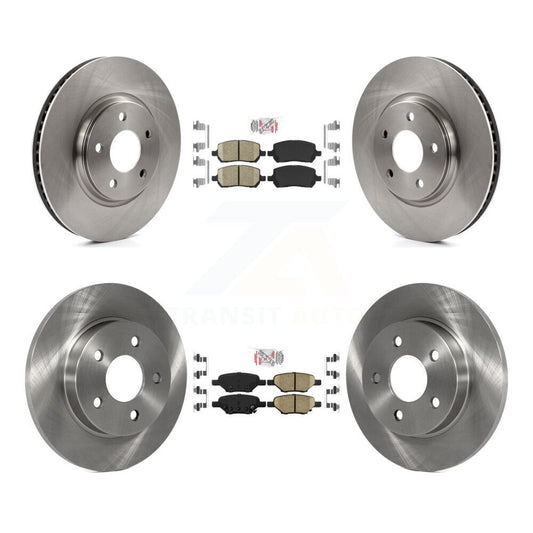 Ceramic Pad Disc Brake Rotor Front Rear Kit For Pontiac G5 With Brakes
