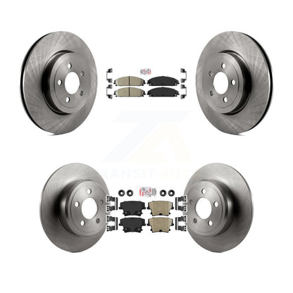 Ceramic Pad Brake Rotors Front Rear Kit For 2005-2006 Chrysler 300 AWD with 3.5L