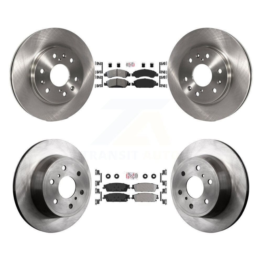 Semi-Metallic Pad Brake Rotor Front Rear Kit For Chevrolet GMC Sierra 1500 Tahoe