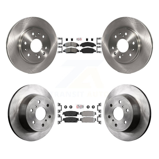 Semi-Metallic Pad Brake Rotor Front Rear Kit For Chevrolet GMC Sierra 1500 Tahoe