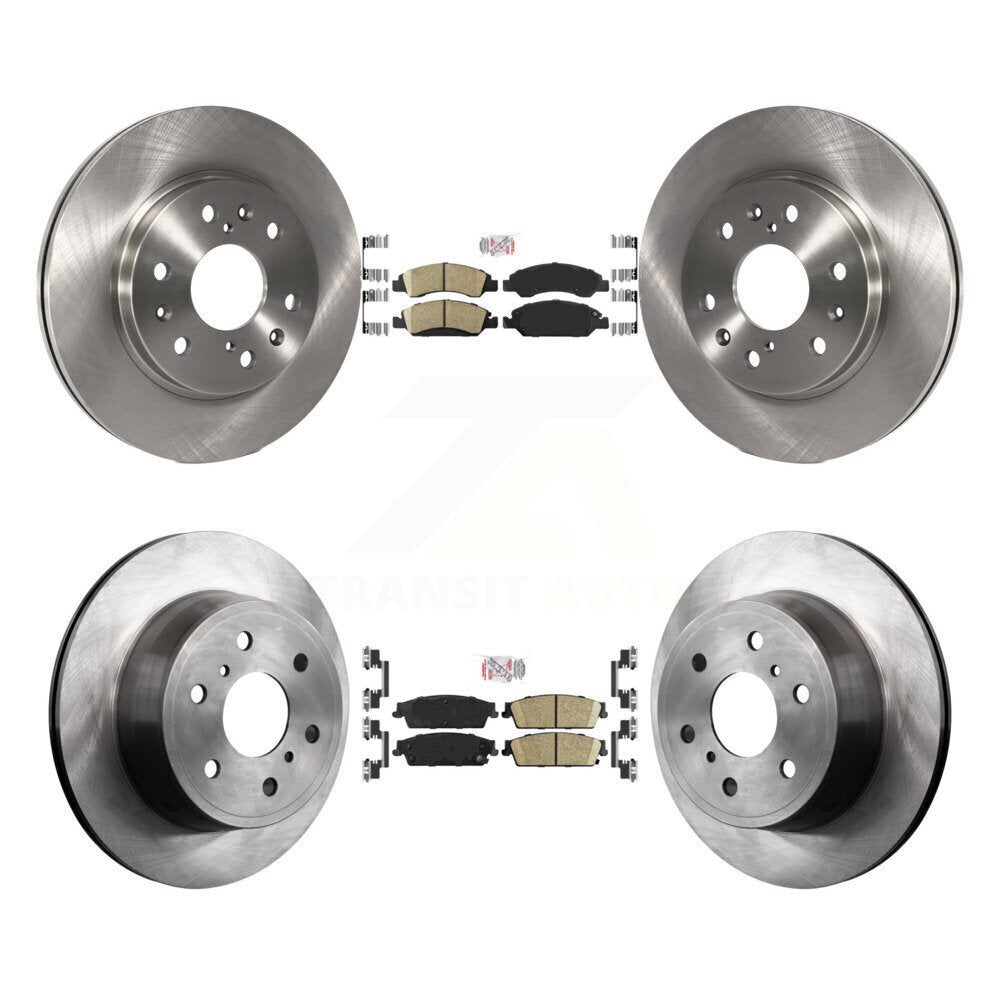 Ceramic Pad & Brake Rotor Front Rear Kit For Chevrolet GMC Sierra 1500 Silverado