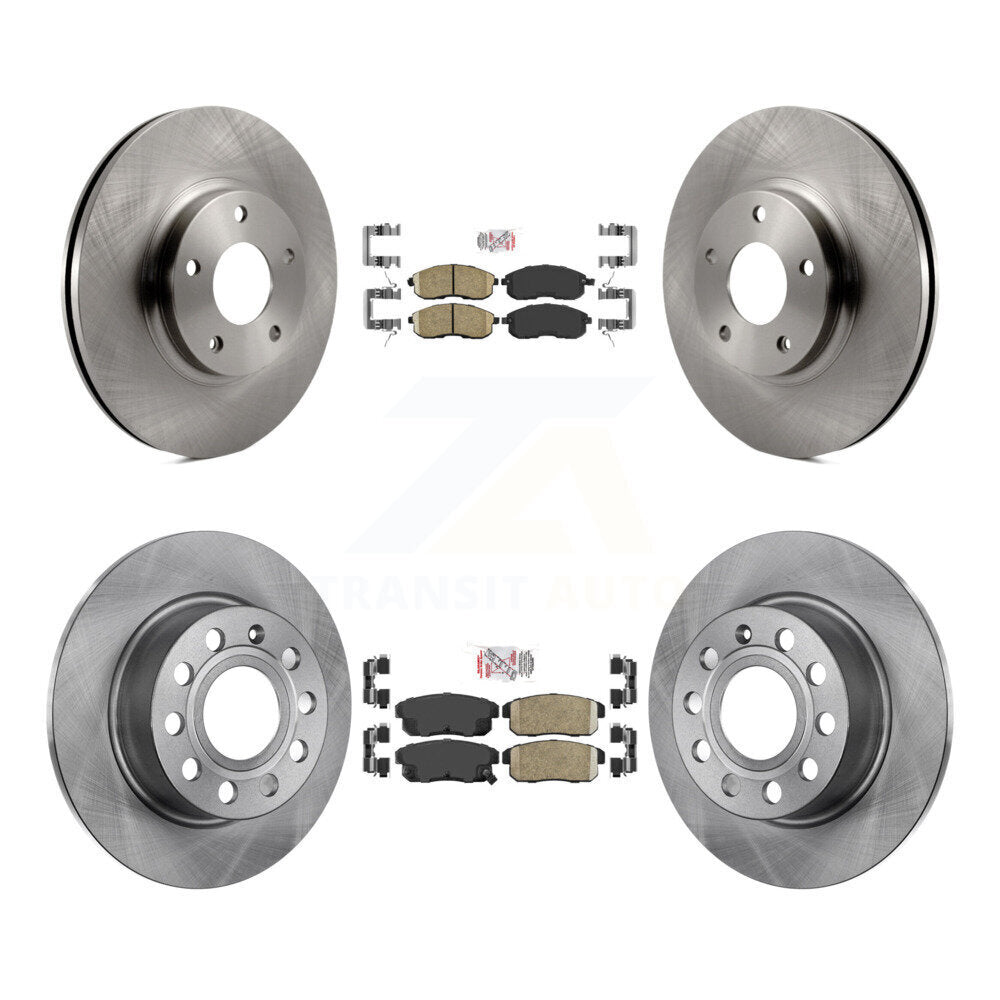 Ceramic Pads And Disc Brake Rotors Front Rear Kit For 2002-2003 Nissan Maxima