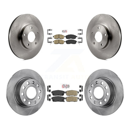 Ceramic Pads And Disc Brake Rotors Front Rear Kit For 2002-2003 Nissan Maxima