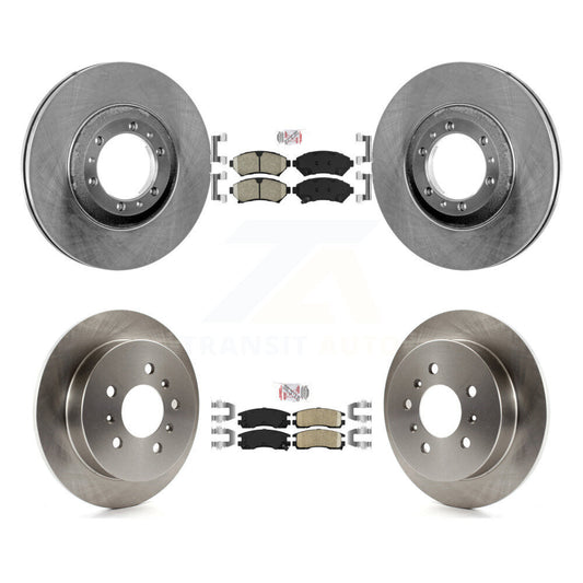 Ceramic Pad Brake Rotor Front Rear Kit For Buick Century Chevrolet Venture Grand