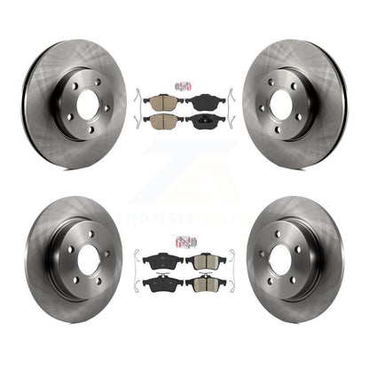 Ceramic Pads And Disc Brake Rotors Front Rear Kit For Ford Focus