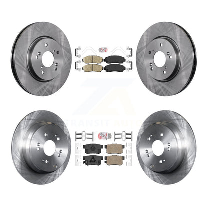 Ceramic Pads And Disc Brake Rotors Front Rear Kit For Honda CR-V Acura RDX