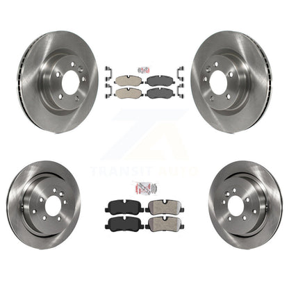 Semi-Metallic Pad Disc Brake Rotor Front Rear Kit For Land Rover LR3 Range Sport
