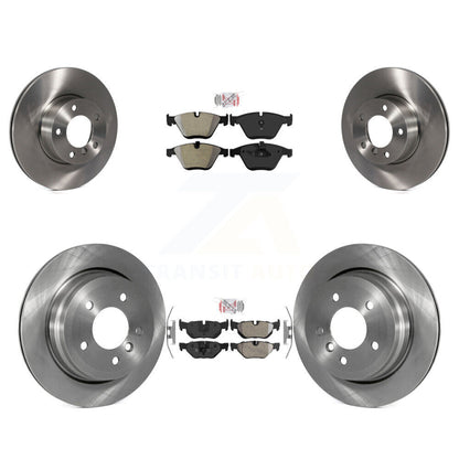 Semi-Metallic Pad & Disc Brake Rotor Front Rear Kit For BMW 328i xDrive X1 328xi