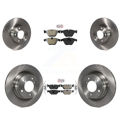 Semi-Metallic Pads And Disc Brake Rotors Front Rear Kit For BMW 328i