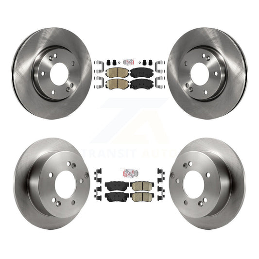 Ceramic Pad & Brake Rotors Front Rear Kit For Hyundai Tucson Kia Sportage Optima