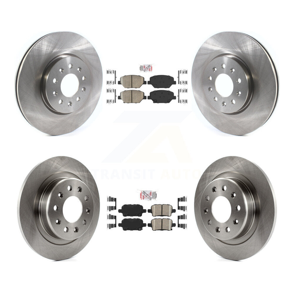 Ceramic Pad & Brake Rotor Front Rear Kit For Chevrolet Equinox GMC Terrain Buick