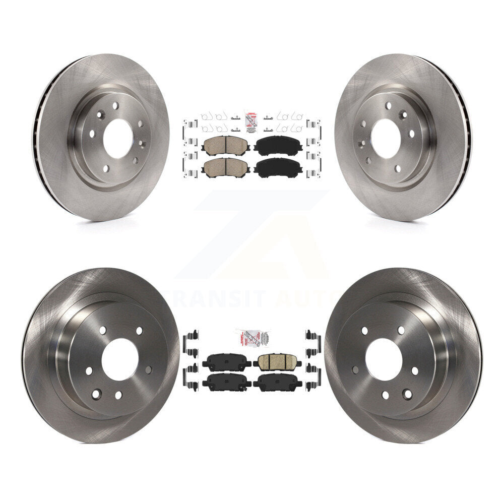 Ceramic Pads And Disc Brake Rotors Front Rear Kit For Nissan Rogue Sport Qashqai
