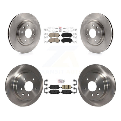 Ceramic Pads And Disc Brake Rotors Front Rear Kit For Nissan Rogue Sport Qashqai