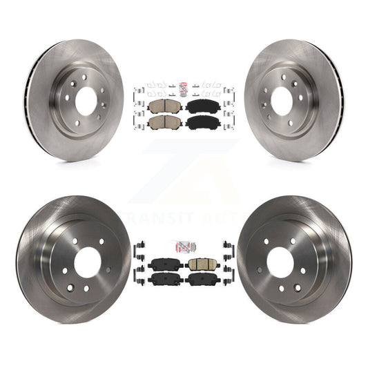 Ceramic Pads And Disc Brake Rotors Front Rear Kit For Nissan Rogue Sport Qashqai