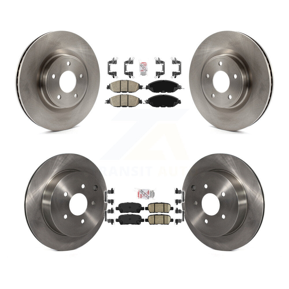 Ceramic Pad And Brake Rotor Front Rear Kit For Nissan Murano Pathfinder INFINITI