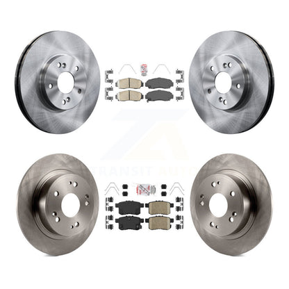 Ceramic Pads And Disc Brake Rotors Front Rear Kit For Honda Accord Acura TSX