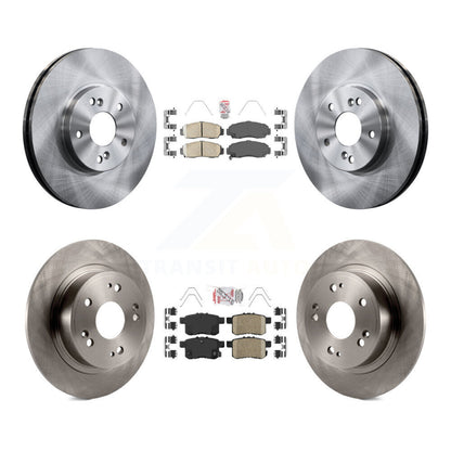 Ceramic Pads And Disc Brake Rotors Front Rear Kit For Honda Accord Acura TSX