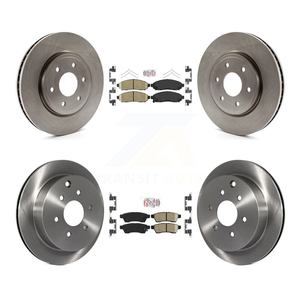 Ceramic Pad Brake Rotor Front Rear Kit For Nissan Frontier Xterra Suzuki Equator