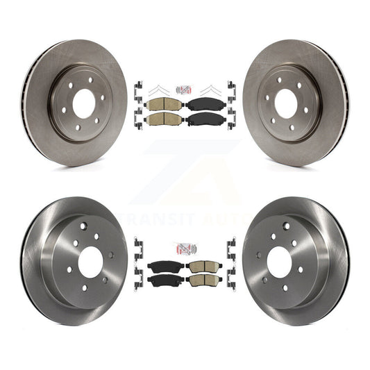 Ceramic Pad Brake Rotor Front Rear Kit For Nissan Frontier Xterra Suzuki Equator