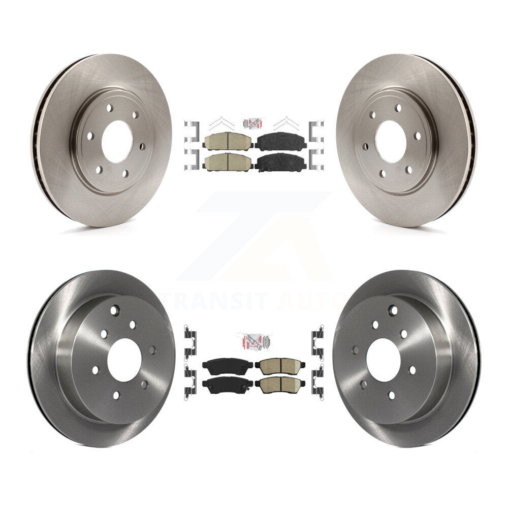 Ceramic Pads And Disc Brake Rotors Front Rear Kit For Suzuki Equator