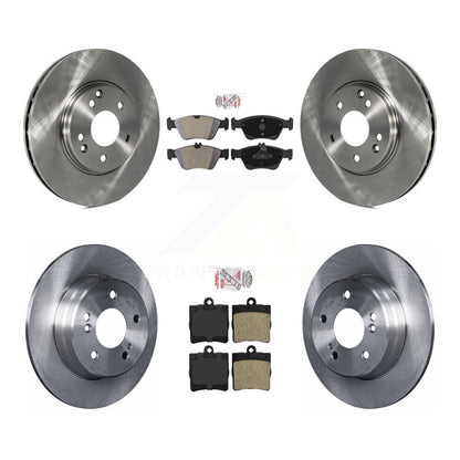 Semi-Metallic Pad Disc Brake Rotors Front Rear Kit For 2001 Mercedes-Benz SLK320