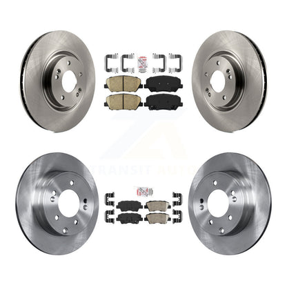 Ceramic Pads And Disc Brake Rotors Front Rear Kit For Kia Optima 2.0L