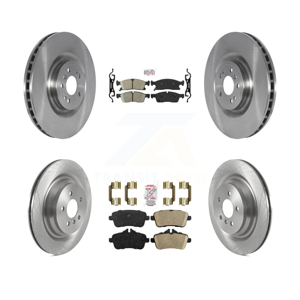 Ceramic Pads And Disc Brake Rotors Front Rear Kit For Mercedes-Benz GLS450 ML250