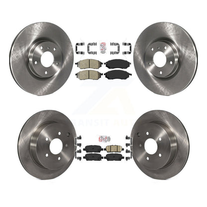 Semi-Metallic Ceramic Pad Brake Rotors Front Rear Kit For Nissan Murano INFINITI