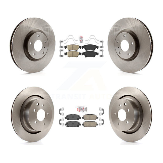 Ceramic Pads And Disc Brake Rotors Front Rear Kit For INFINITI G37 G35 Q60