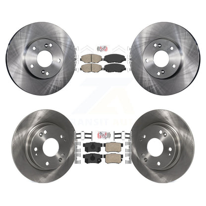 Ceramic Pads And Disc Brake Rotors Front Rear Kit For 2014-2015 Acura ILX 2.0L