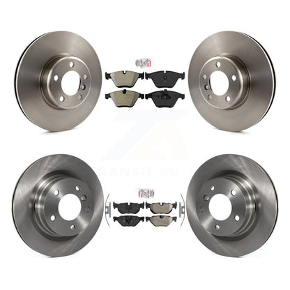 Semi-Metallic Pad & Brake Rotor Front Rear Kit For 2013 BMW 328i Coupe with 3.0L
