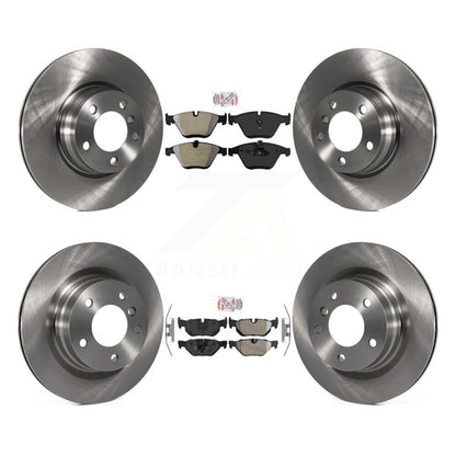 Semi-Metallic Pad Brake Rotors Front Rear Kit For 12-13 BMW 328i Coupe with 3.0L