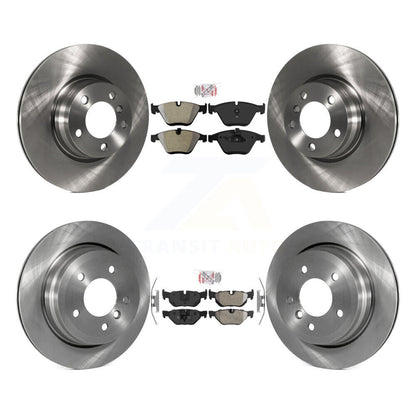 Semi-Metallic Pads And Disc Brake Rotors Front Rear Kit For BMW 328i