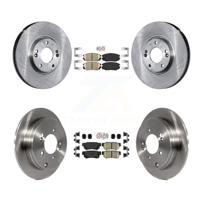 Ceramic Pads And Disc Brake Rotors Front Rear Kit For Hyundai Azera