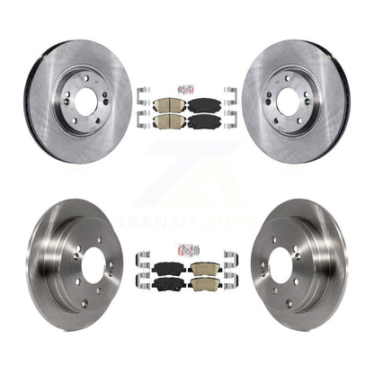 Ceramic Pads And Disc Brake Rotors Front Rear Kit For 2007-2009 Kia Amanti