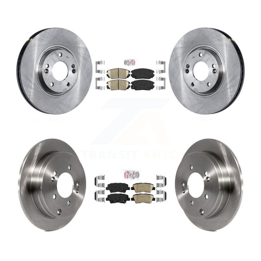 Ceramic Pads And Disc Brake Rotors Front Rear Kit For 2007-2009 Kia Amanti